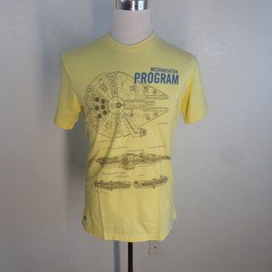 Duke Stardust 1990 Millenium Falcon Graphic T Sz 2XL Yellow  Vintage RARE!!!!